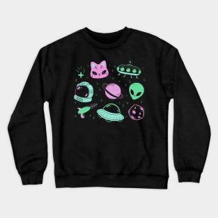 Pastel Alien Crewneck Sweatshirt